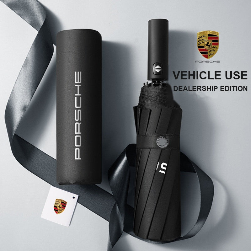 Porsche Automatic Folding Umbrella - Original 12 Rib Windproof