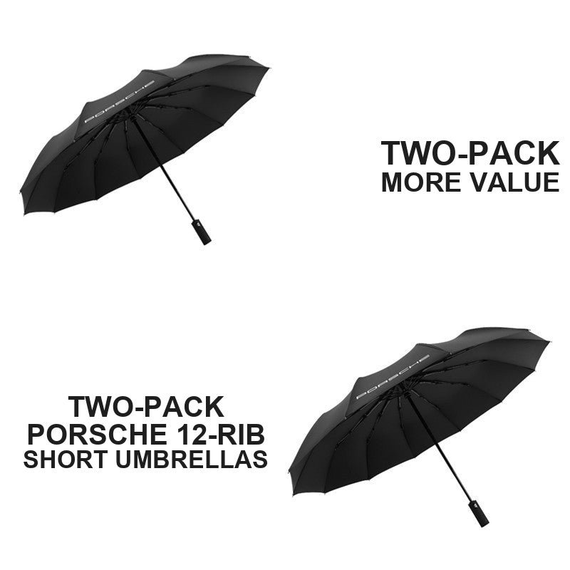 Porsche Automatic Folding Umbrella - Original 12 Rib Windproof