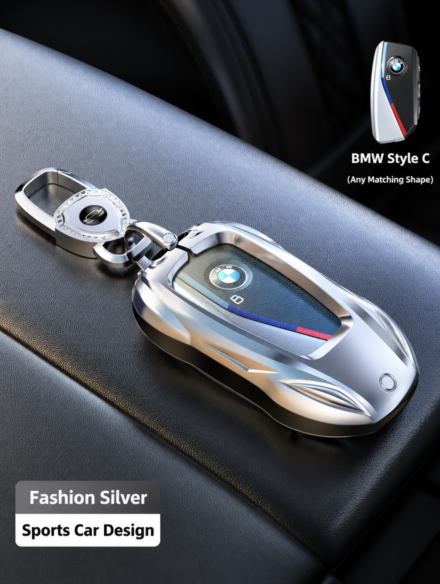 Чехол для ключа спортивного автомобиля BMW — корпус из цинкового сплава с брелоком