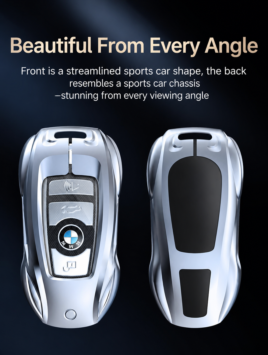 Чехол для ключа спортивного автомобиля BMW — корпус из цинкового сплава с брелоком