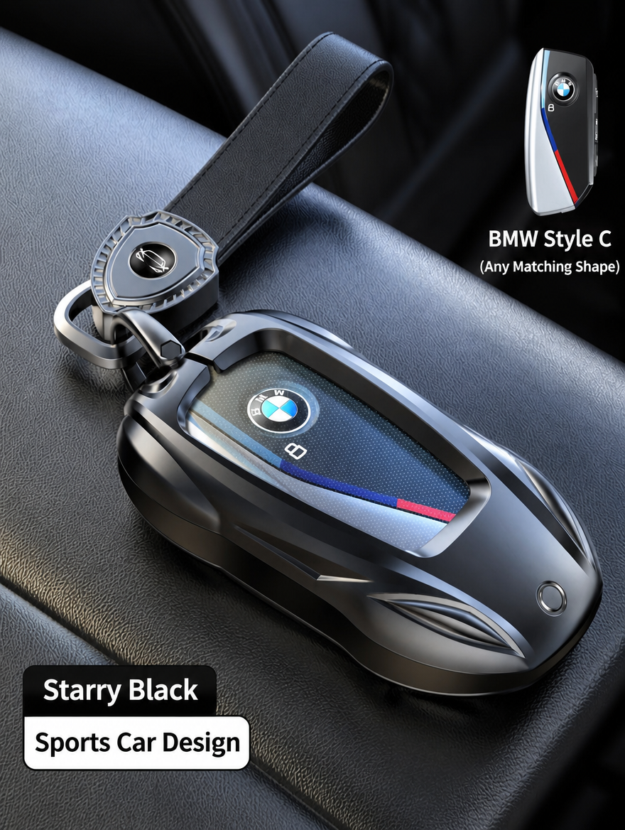 Чехол для ключа спортивного автомобиля BMW — корпус из цинкового сплава с брелоком