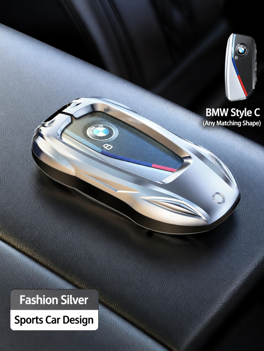 Чехол для ключа спортивного автомобиля BMW — корпус из цинкового сплава с брелоком
