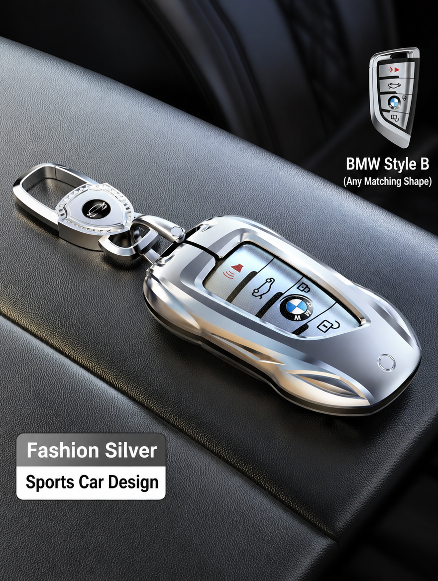 Чехол для ключа спортивного автомобиля BMW — корпус из цинкового сплава с брелоком