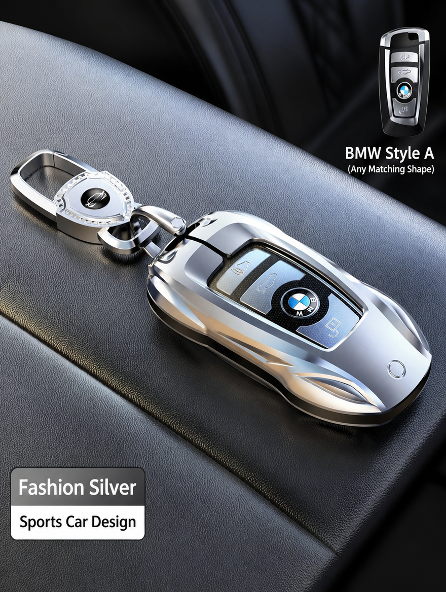 Чехол для ключа спортивного автомобиля BMW — корпус из цинкового сплава с брелоком