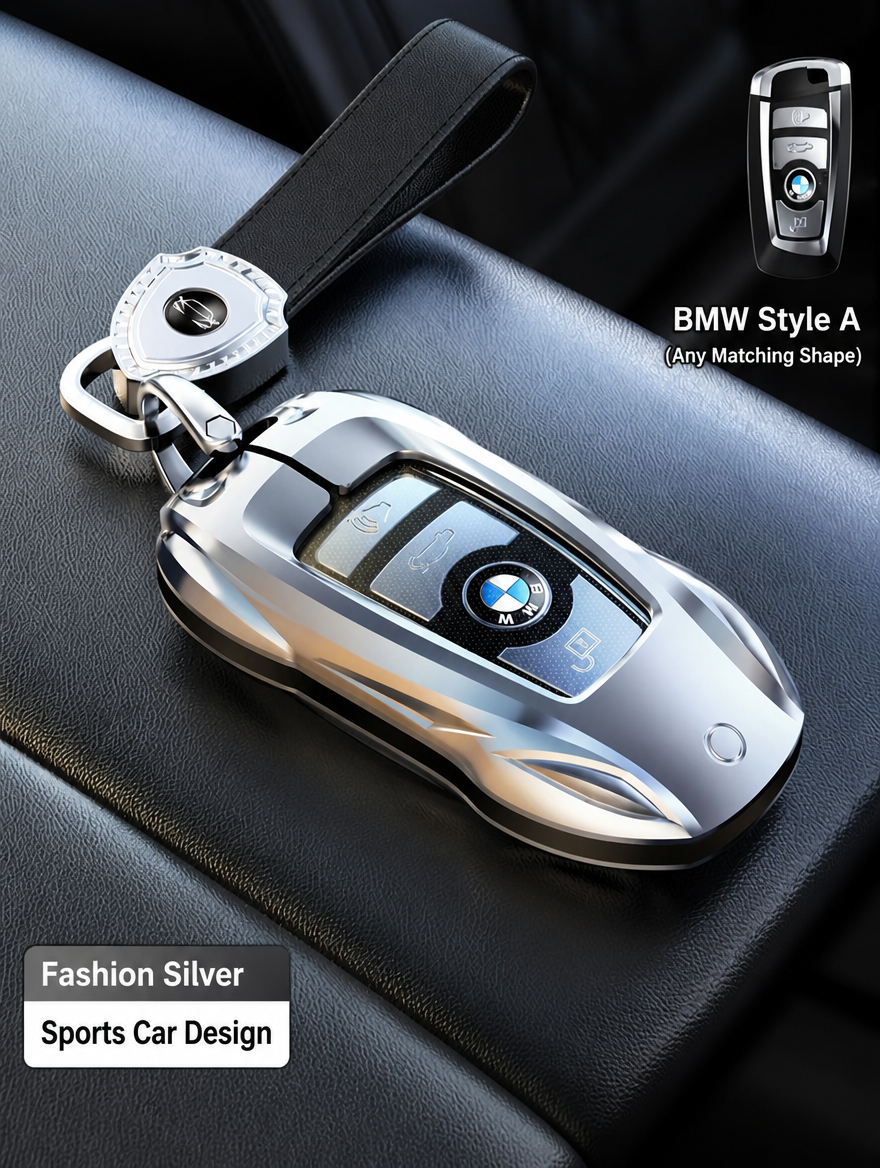 Чехол для ключа спортивного автомобиля BMW — корпус из цинкового сплава с брелоком