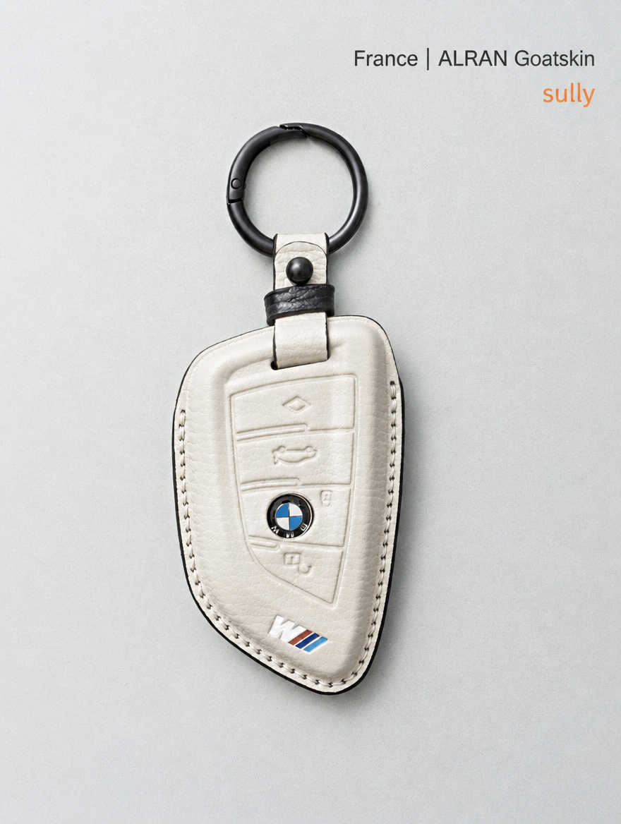 Кожаный чехол для ключа BMW — чехол из овчины с пряжкой