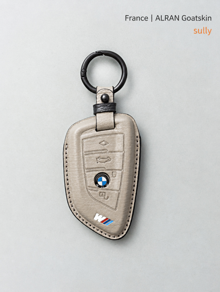 Кожаный чехол для ключа BMW — чехол из овчины с пряжкой
