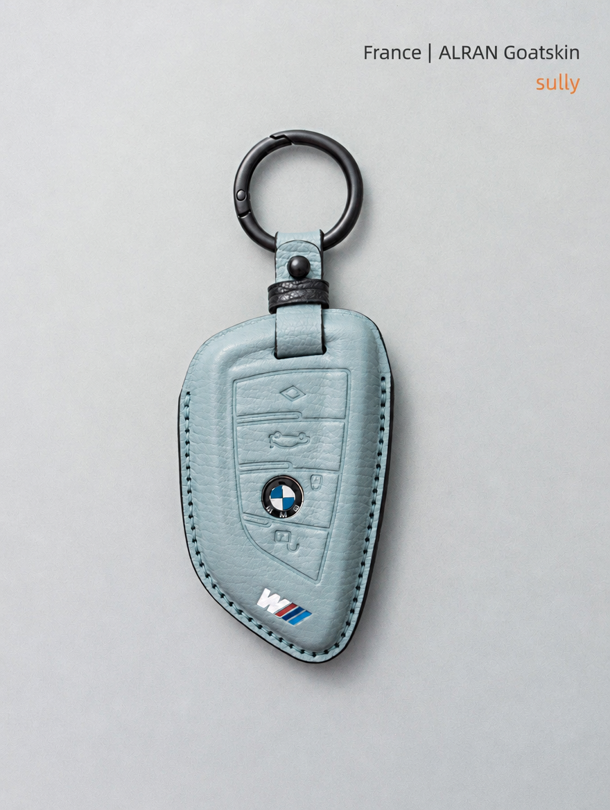 Кожаный чехол для ключа BMW — чехол из овчины с пряжкой