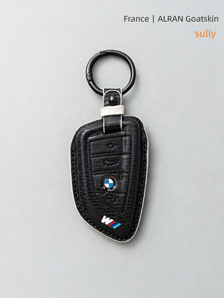 Кожаный чехол для ключа BMW — чехол из овчины с пряжкой