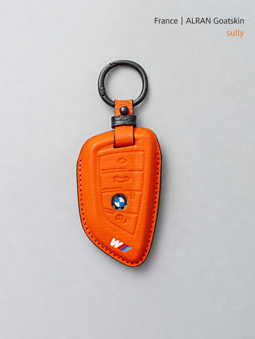 Кожаный чехол для ключа BMW — чехол из овчины с пряжкой