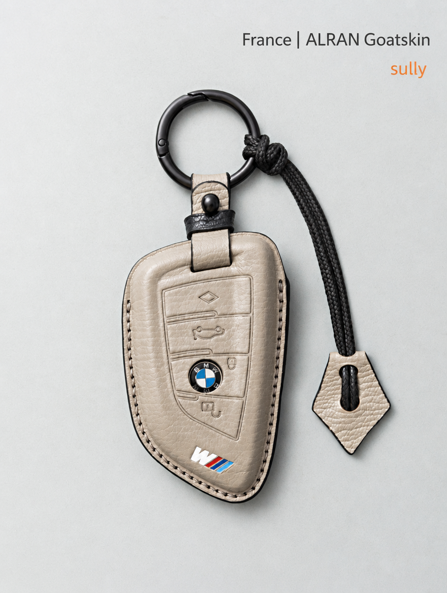 Кожаный чехол для ключа BMW — чехол из овчины с пряжкой