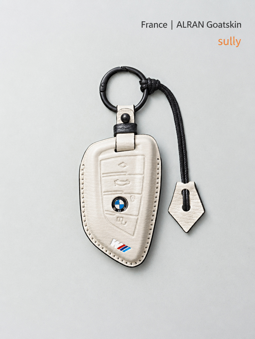 Кожаный чехол для ключа BMW — чехол из овчины с пряжкой