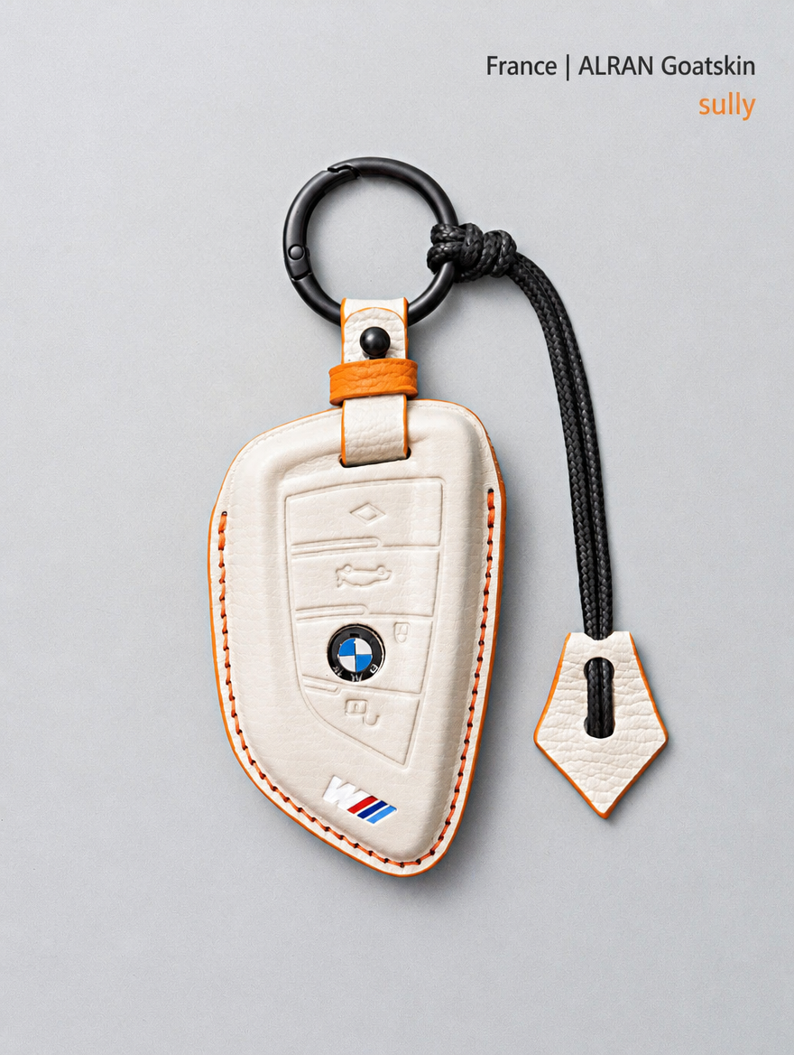 Кожаный чехол для ключа BMW — чехол из овчины с пряжкой
