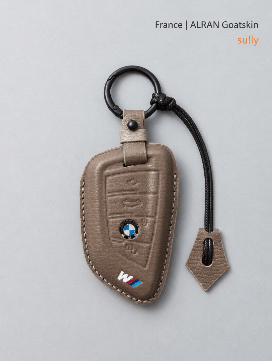 Кожаный чехол для ключа BMW — чехол из овчины с пряжкой