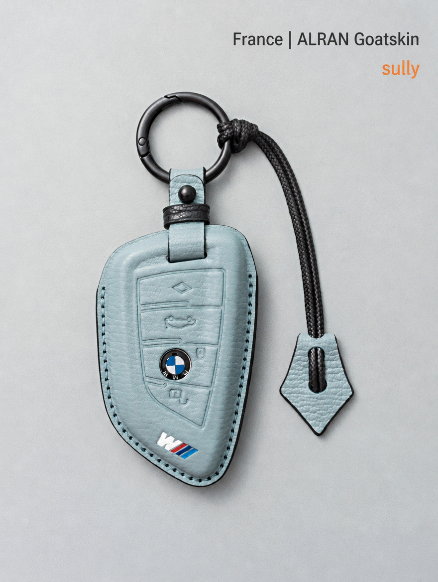 Кожаный чехол для ключа BMW — чехол из овчины с пряжкой