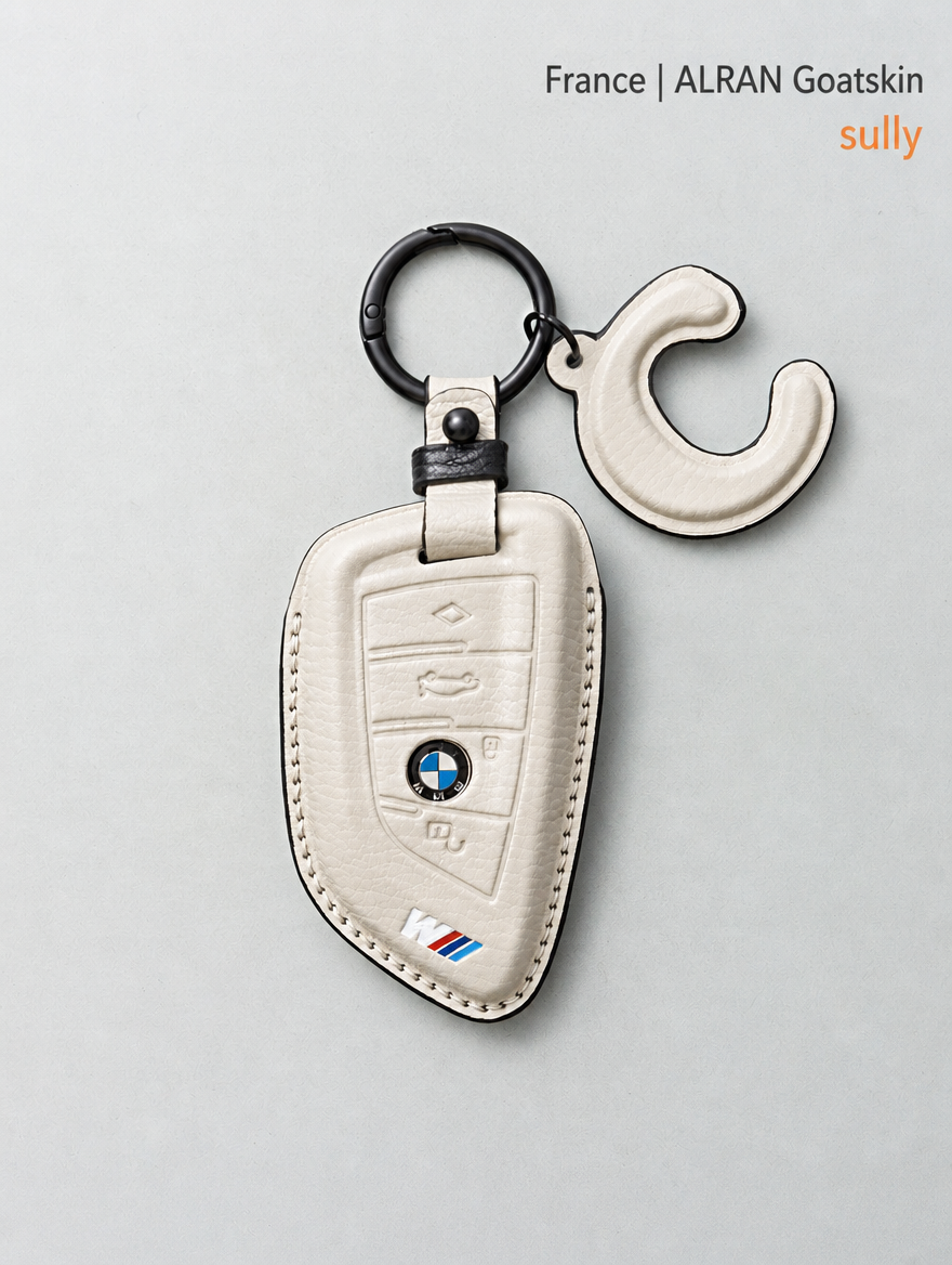 Кожаный чехол для ключа BMW — чехол из овчины с пряжкой