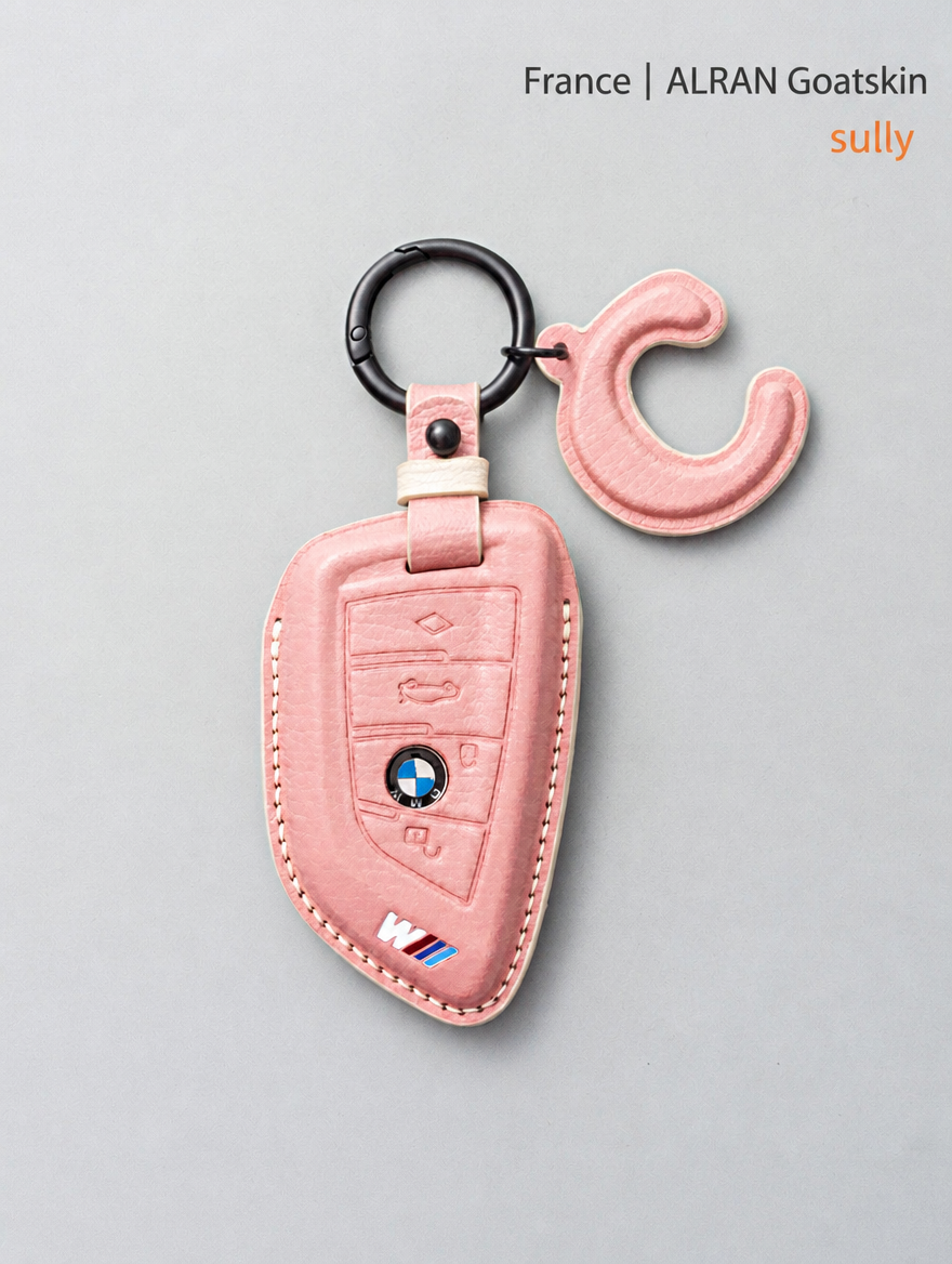 Кожаный чехол для ключа BMW — чехол из овчины с пряжкой