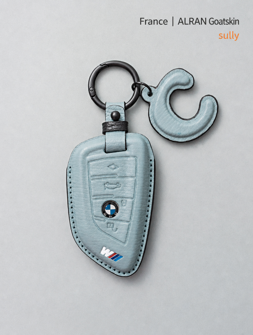 Кожаный чехол для ключа BMW — чехол из овчины с пряжкой