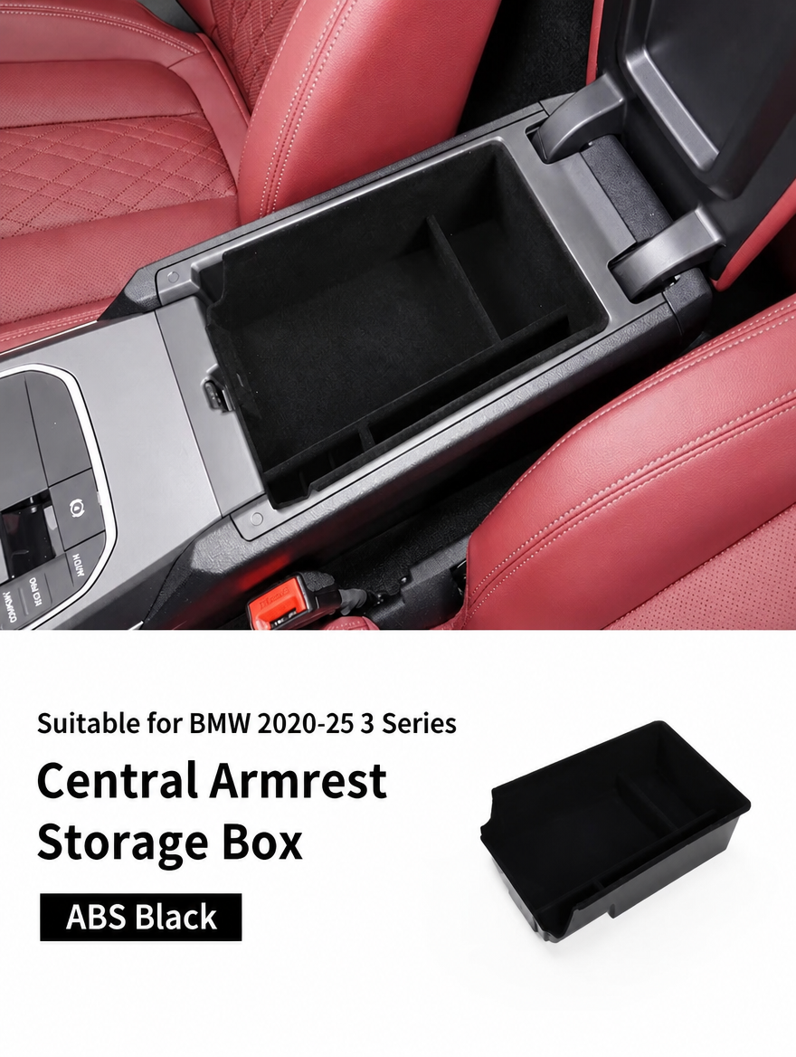 BMW 3 & 4 Series Armrest Storage Box & Wireless Charging Cup Coaster