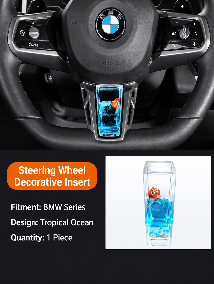 BMW Steering Wheel Liquid Ornament