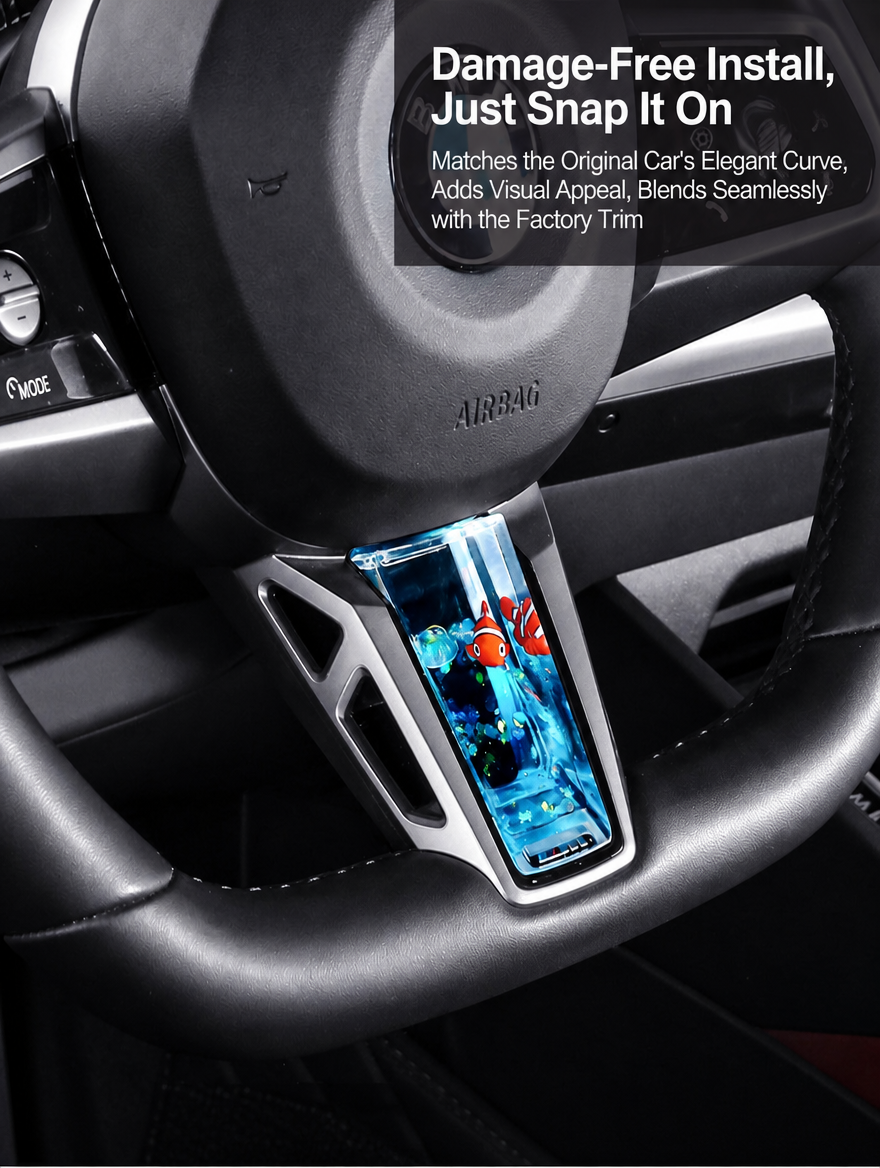 BMW Steering Wheel Liquid Ornament