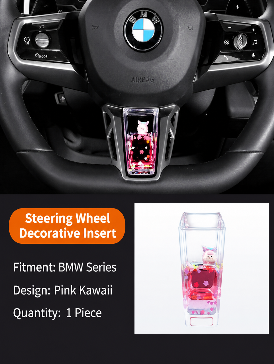BMW Steering Wheel Liquid Ornament