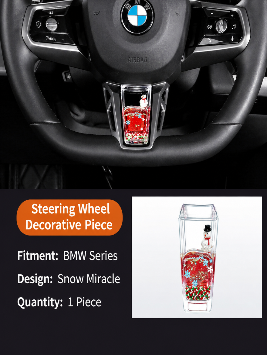 BMW Steering Wheel Liquid Ornament