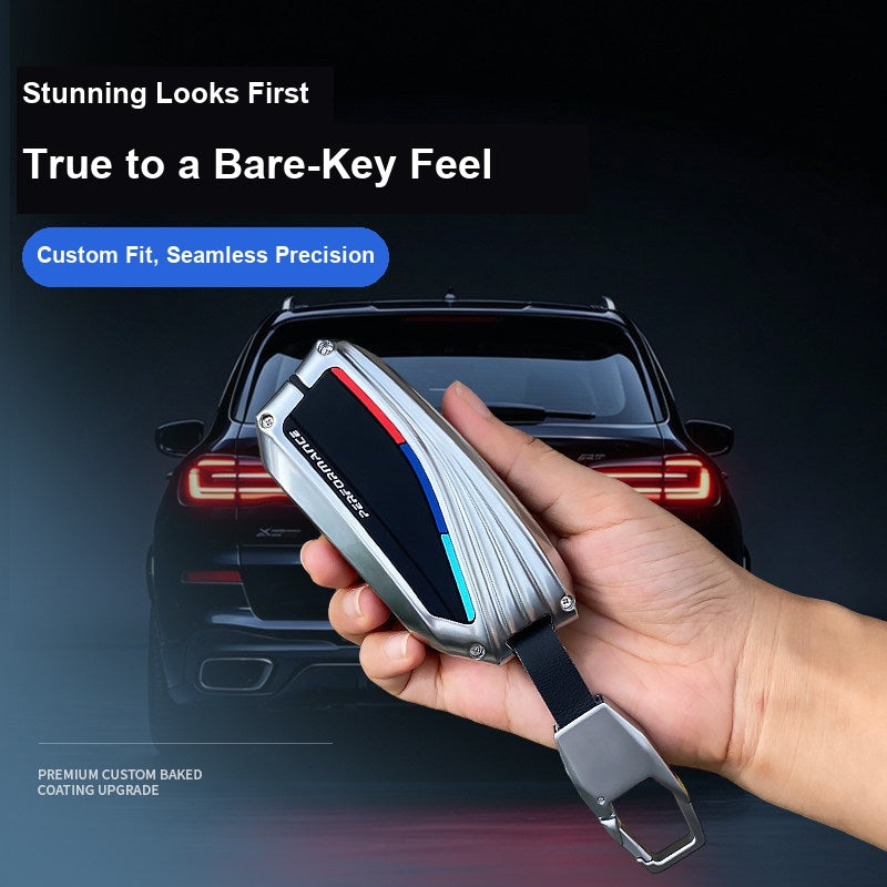 BMW key fob cover in hand