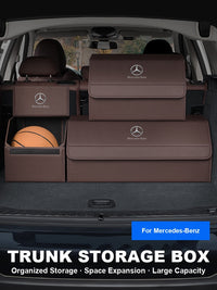 Mercedes-Benz Trunk Storage Box Set – Leather Organizer
