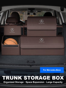 Mercedes-Benz Trunk Storage Box Set – Leather Organizer