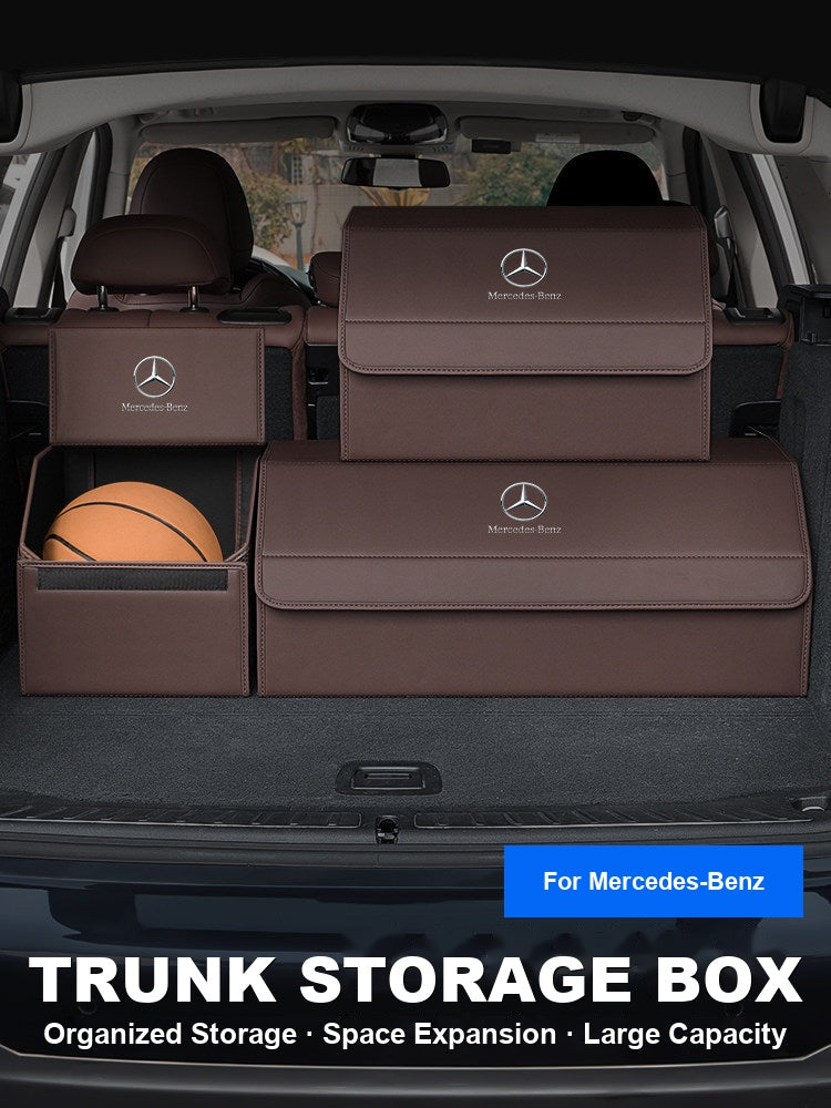 Mercedes-Benz Trunk Storage Box Set – Leather Organizer