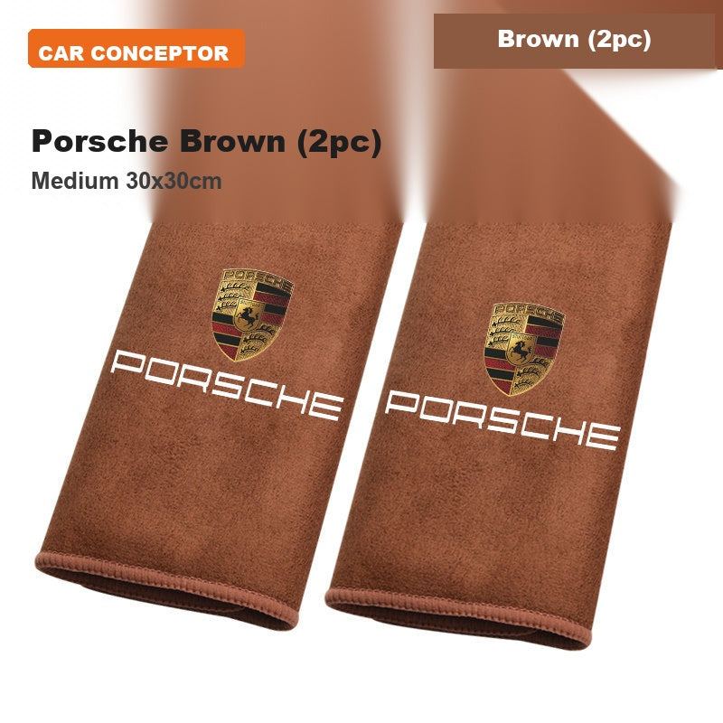 Porsche Deerskin Coral Fleece Towel