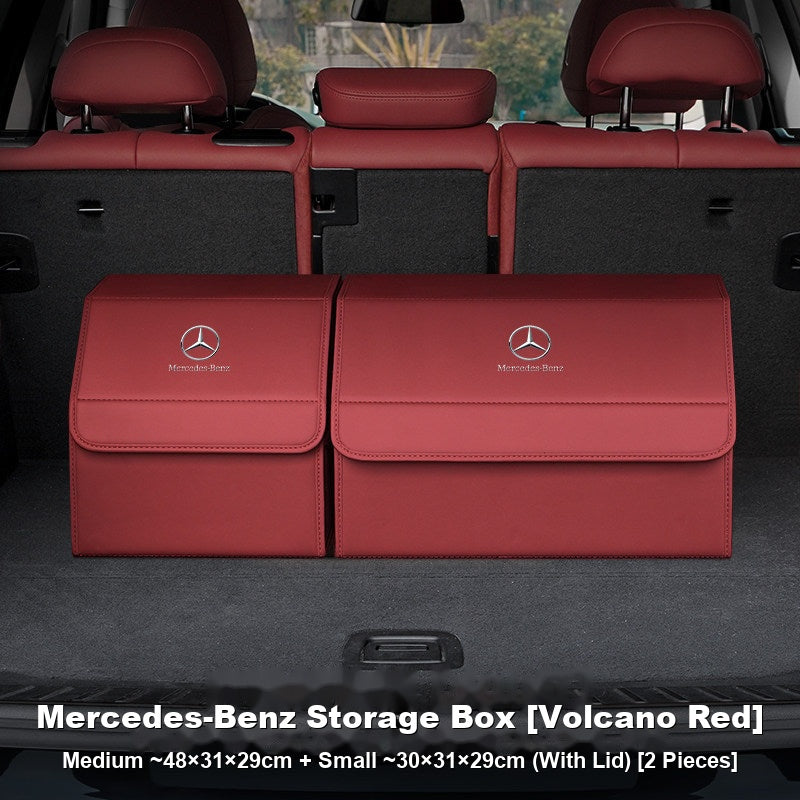 Mercedes-Benz Trunk Storage Box Set – Leather Organizer