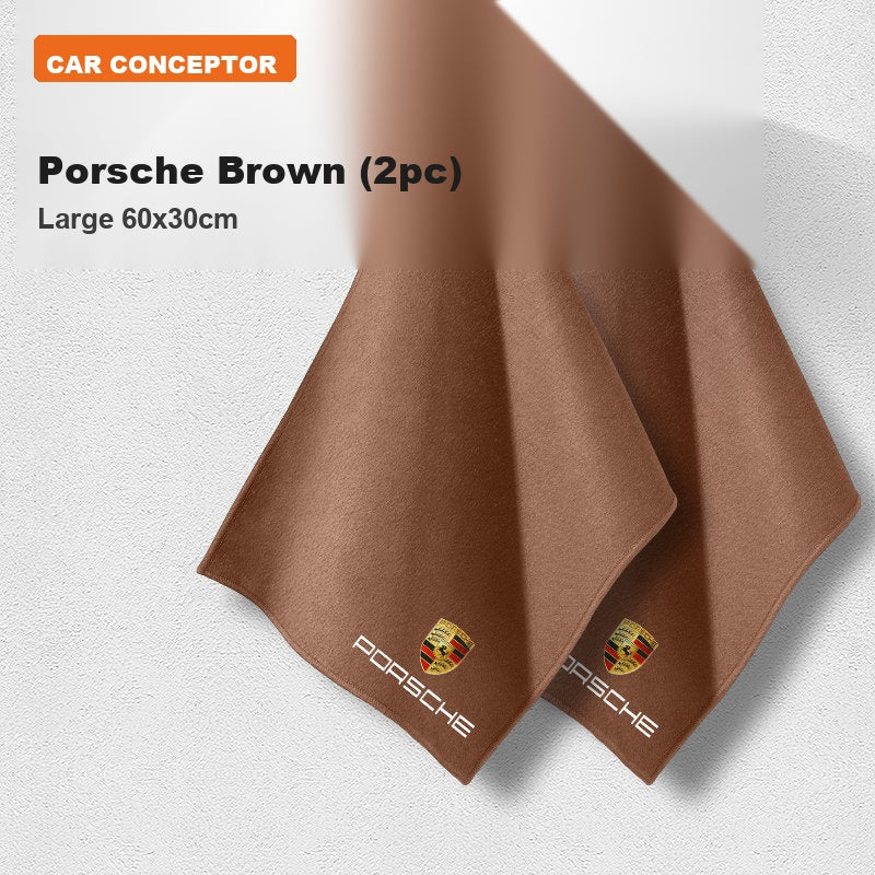 Porsche Deerskin Coral Fleece Towel