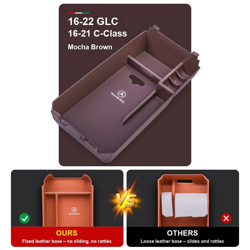 Mercedes-Benz armrest storage box color and model option