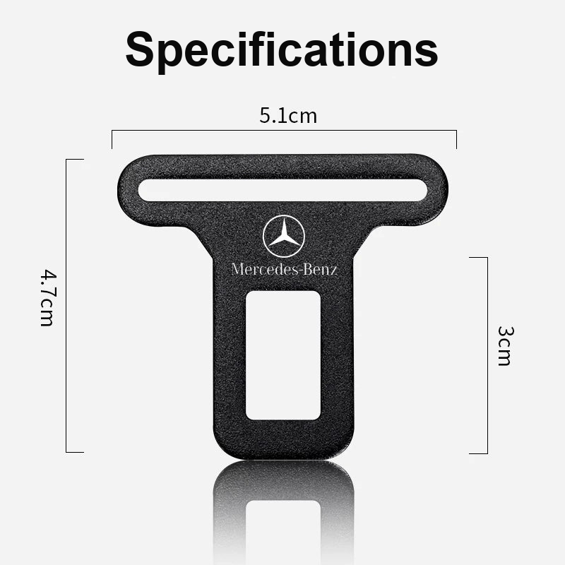 Mercedes-Benz belt buckle clip dimensions 5.1 x 4.7 cm