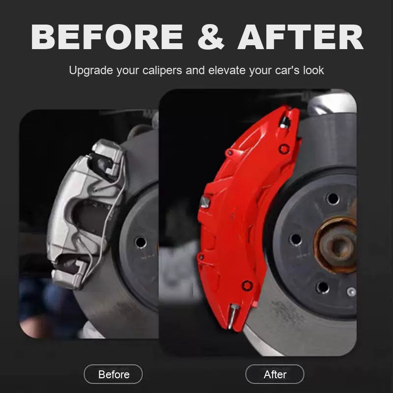 Before and after – Mercedes-Benz brake caliper cover installed