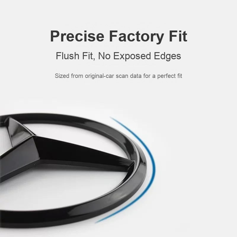 Mercedes-Benz star emblem cover precise flush factory fit
