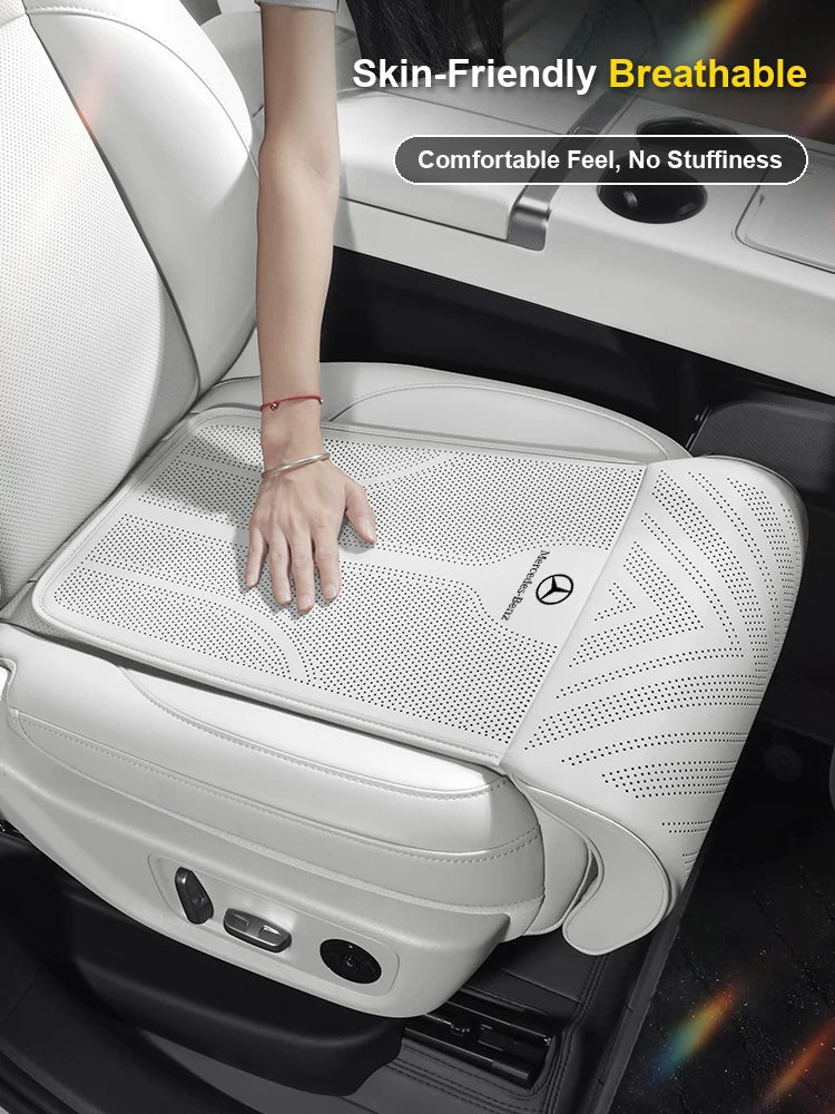 Breathable skin-friendly Mercedes-Benz seat cushion in use