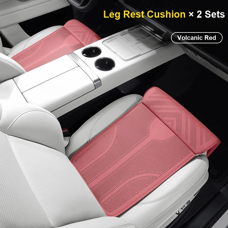 No logo seat cushion with leg rest – Volcanic Red, 2 sets