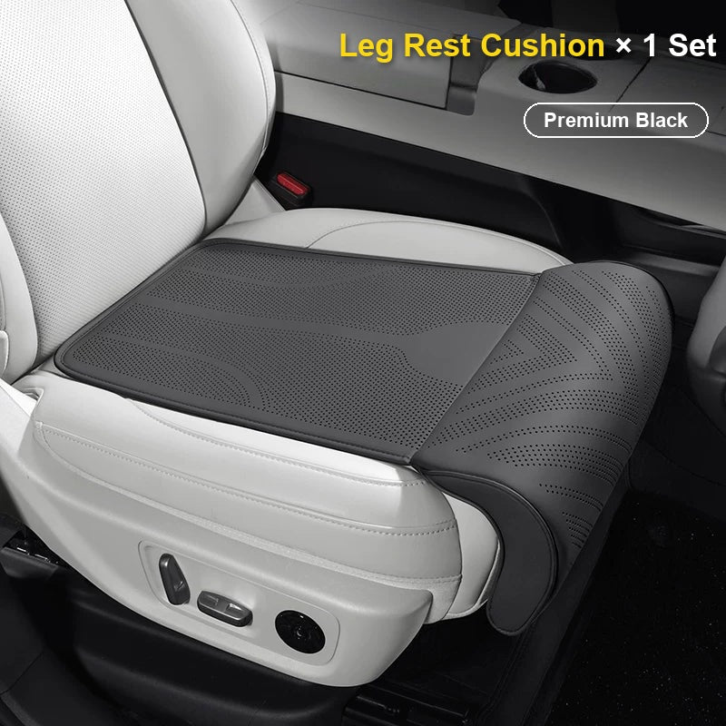 No logo seat cushion with leg rest – Premium Black, 1 set