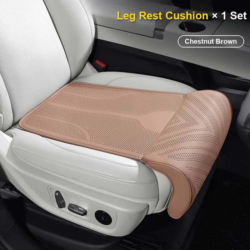 No logo seat cushion with leg rest – Chestnut Brown, 1 set