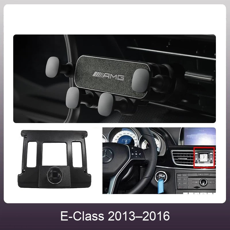 Mercedes suede phone holder Carbon Gray – E-Class 2013–2016