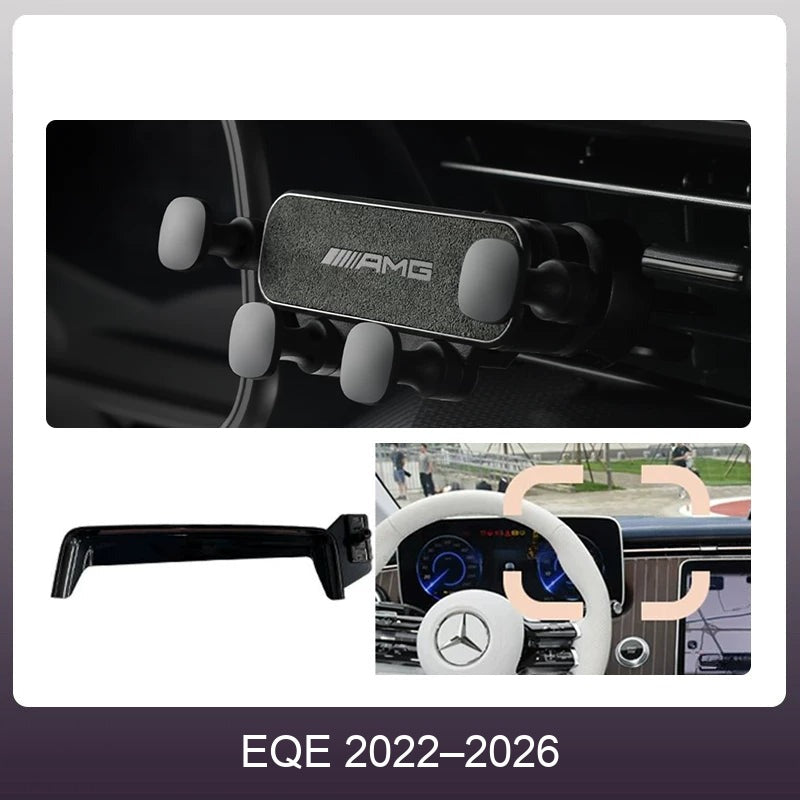 Mercedes suede phone holder Carbon Gray – EQE 2022–2026