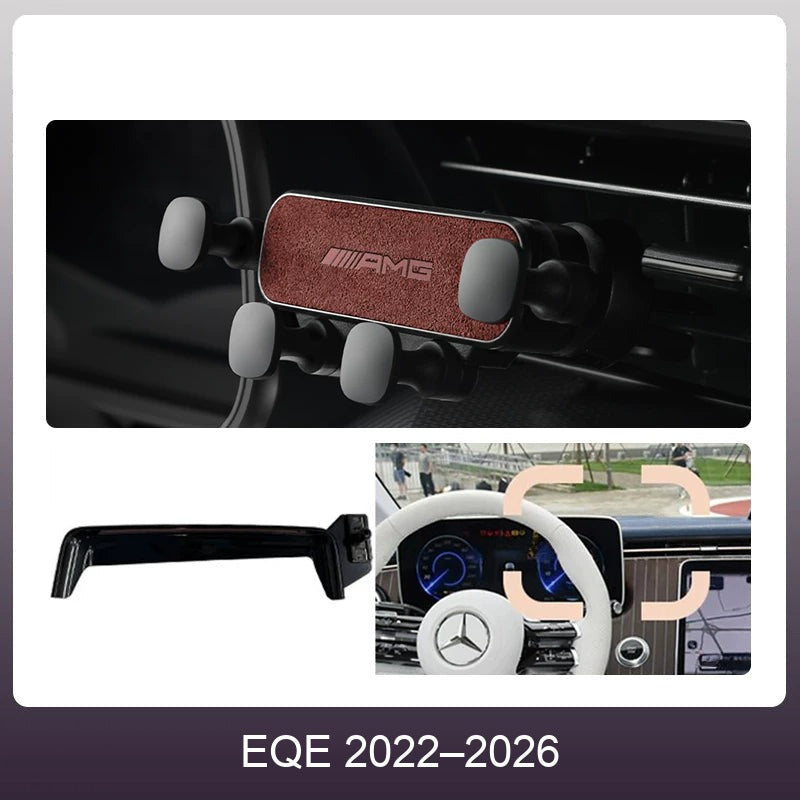 Mercedes suede phone holder Wine Red – EQE 2022–2026