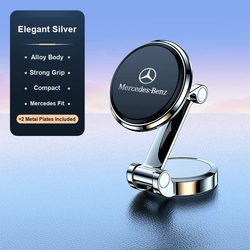 Mercedes-Benz magnetic phone mount in Elegant Silver