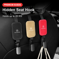 Mercedes-Benz Signature Suede Seat Back Hook – Hidden Headrest Hanger, Holds 20 KG