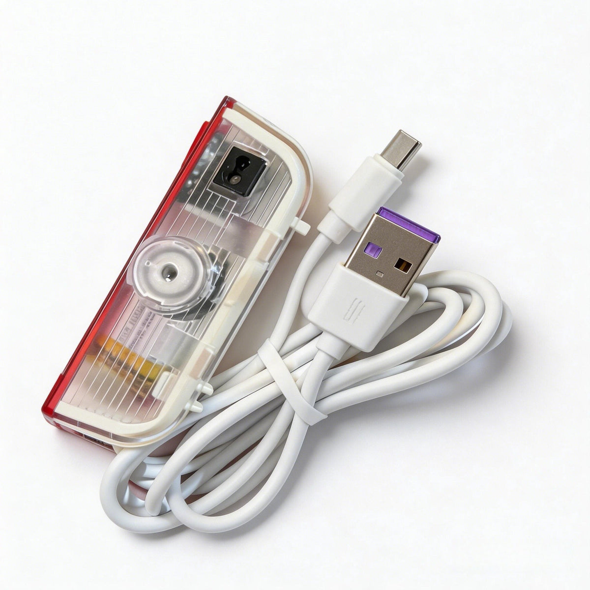 Rechargeable Porsche door light with USB cable