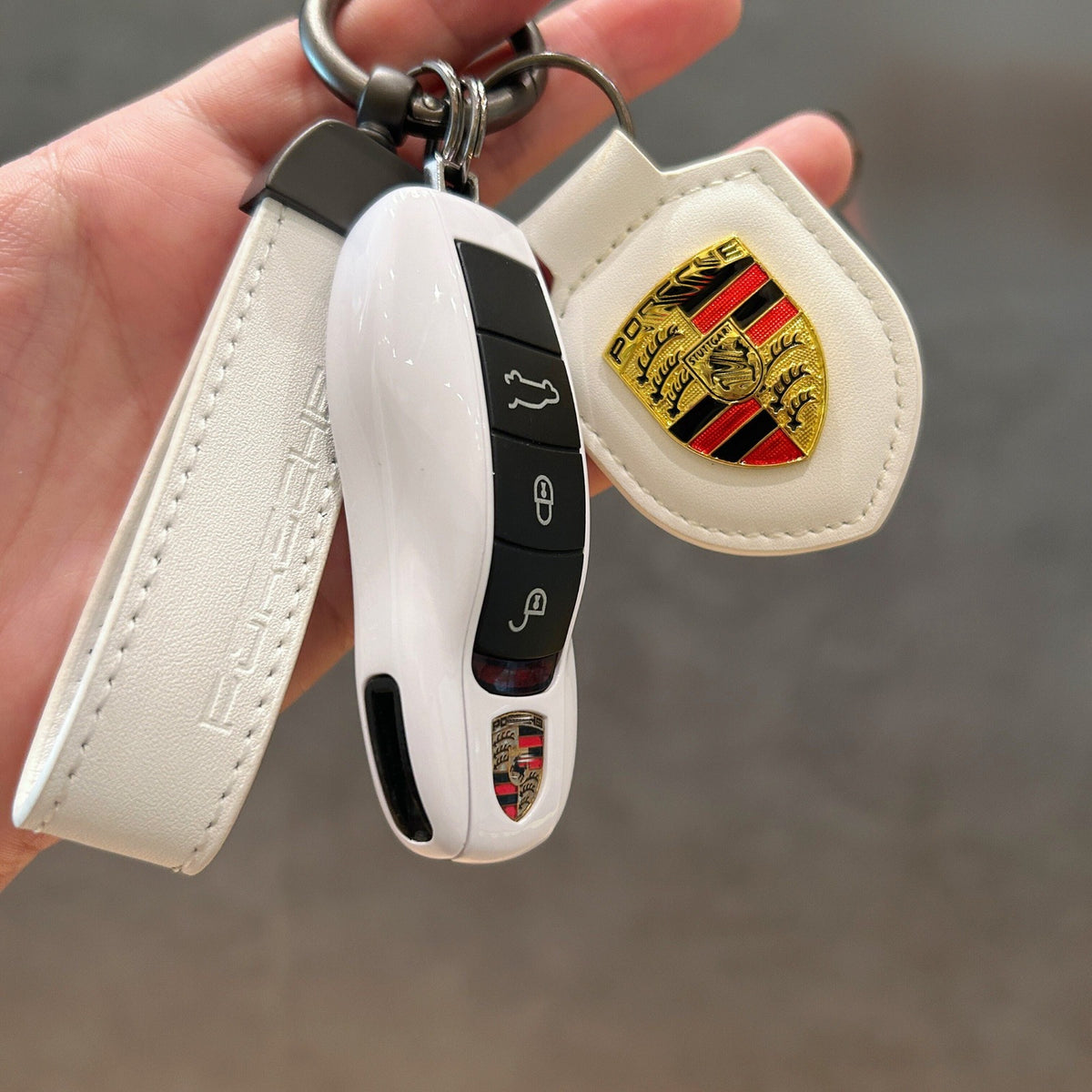 Porsche key case full set - Pure White, Type A