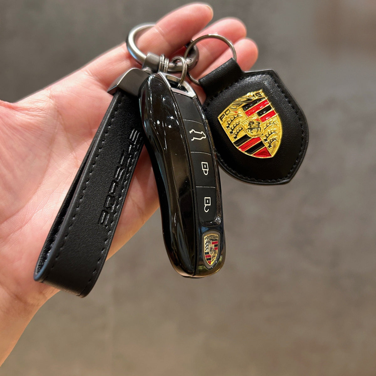 Porsche key case full set - Black Jade, Type B